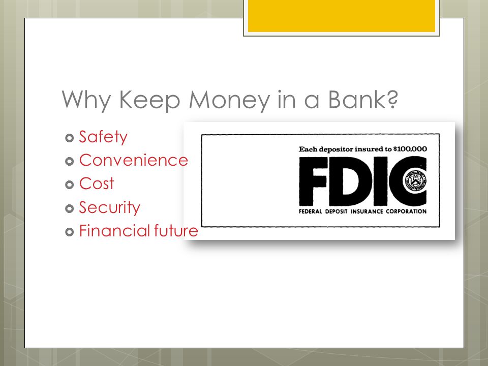 Why Keep Money in a Bank  Safety  Convenience  Cost  Security  Financial future