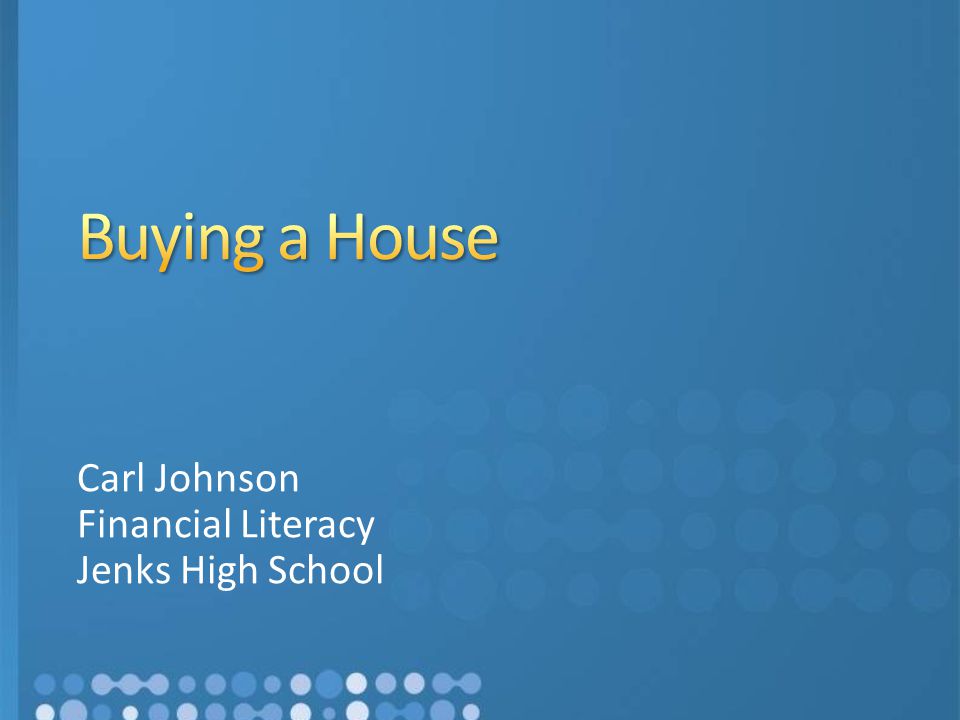 Carl Johnson Financial Literacy Jenks High School