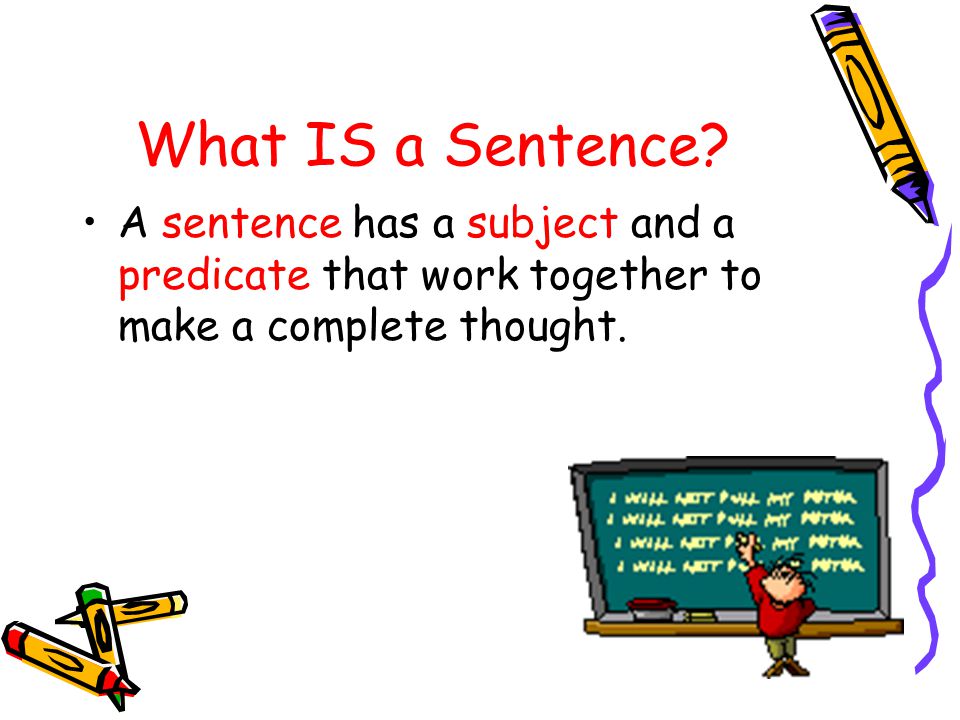 What IS a Sentence.