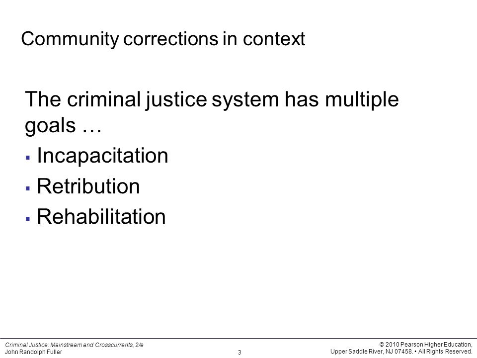 Criminal Justice: Mainstream and Crosscurrents, 2/e John Randolph Fuller © 2010 Pearson Higher Education, Upper Saddle River, NJ