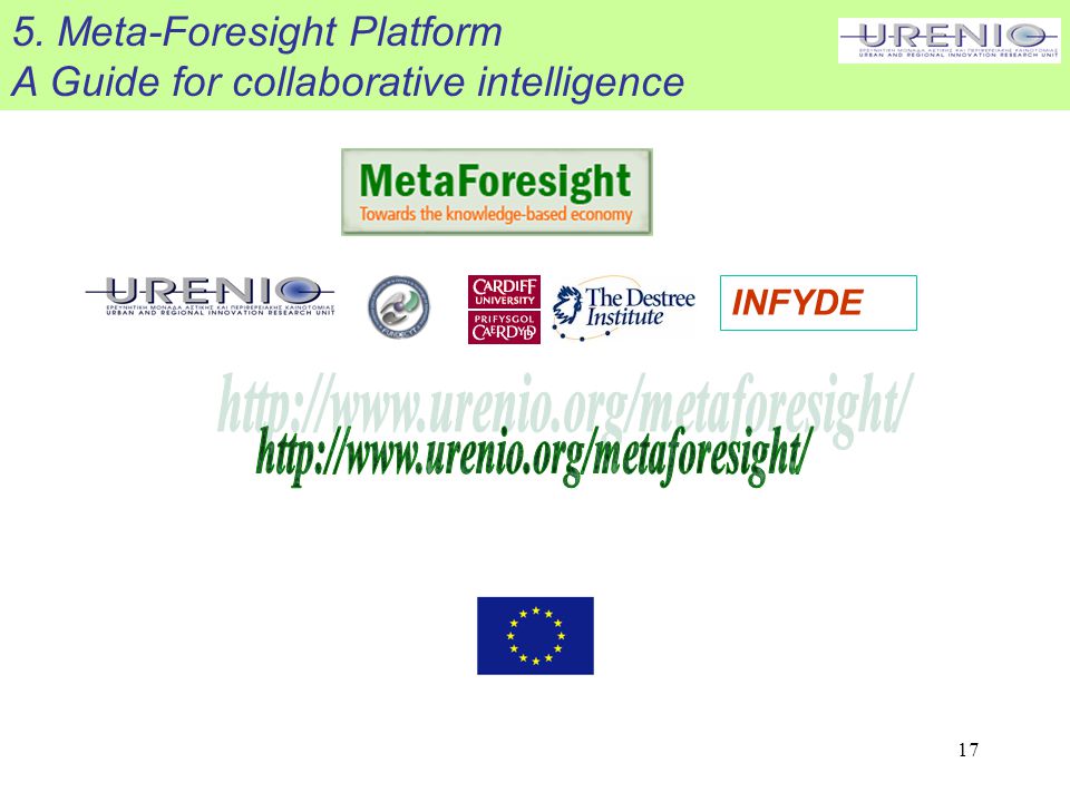 17 5. Meta-Foresight Platform A Guide for collaborative intelligence INFYDE