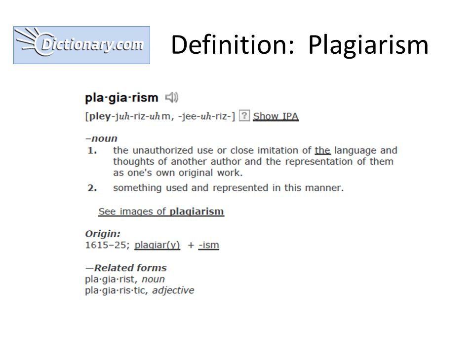 Definition: Plagiarism