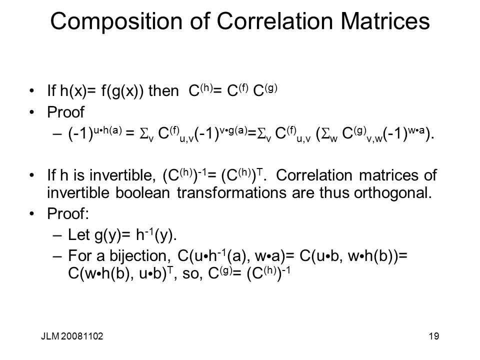 1 Cryptanalysis Lecture 11 Boolean Functions And Cryptanalysis John Manferdelli C John L Ppt Download