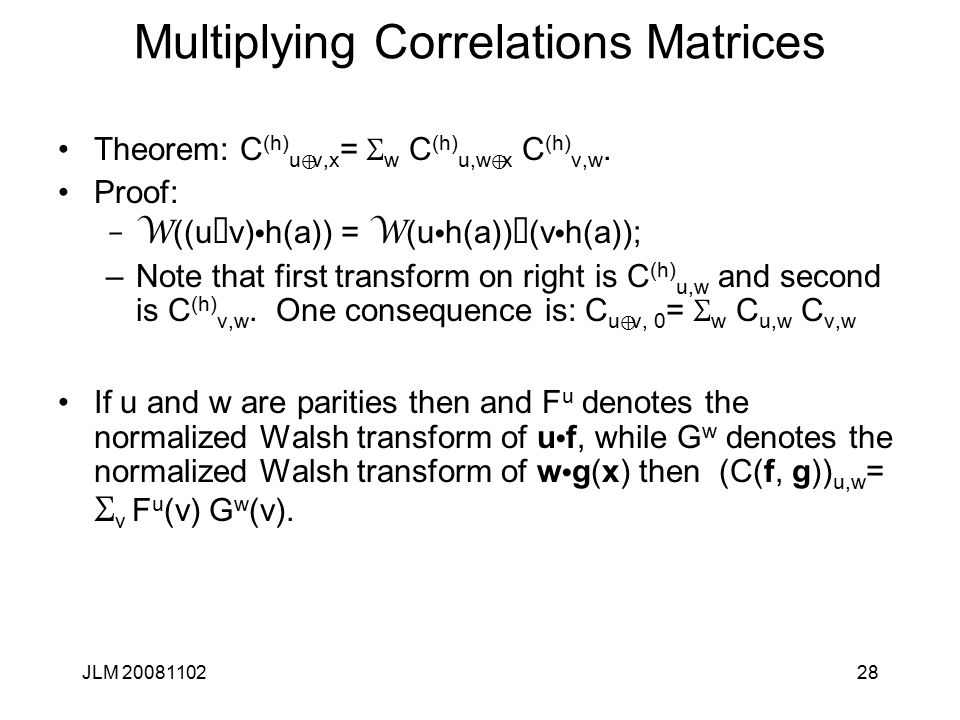 1 Cryptanalysis Lecture 11 Boolean Functions And Cryptanalysis John Manferdelli C John L Ppt Download