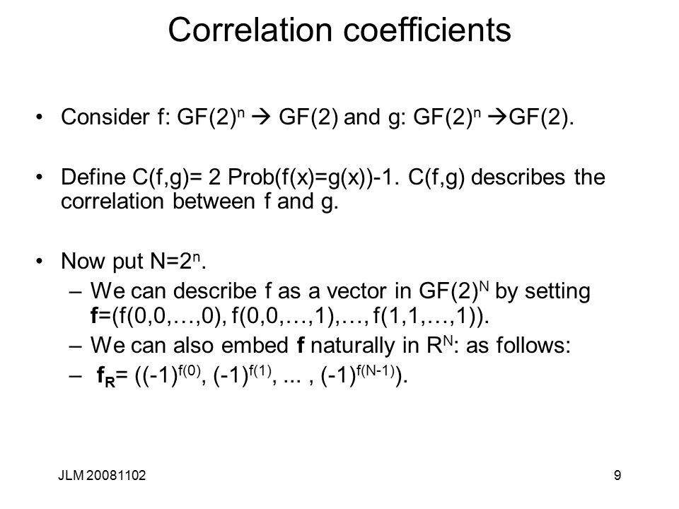 1 Cryptanalysis Lecture 11 Boolean Functions And Cryptanalysis John Manferdelli C John L Ppt Download