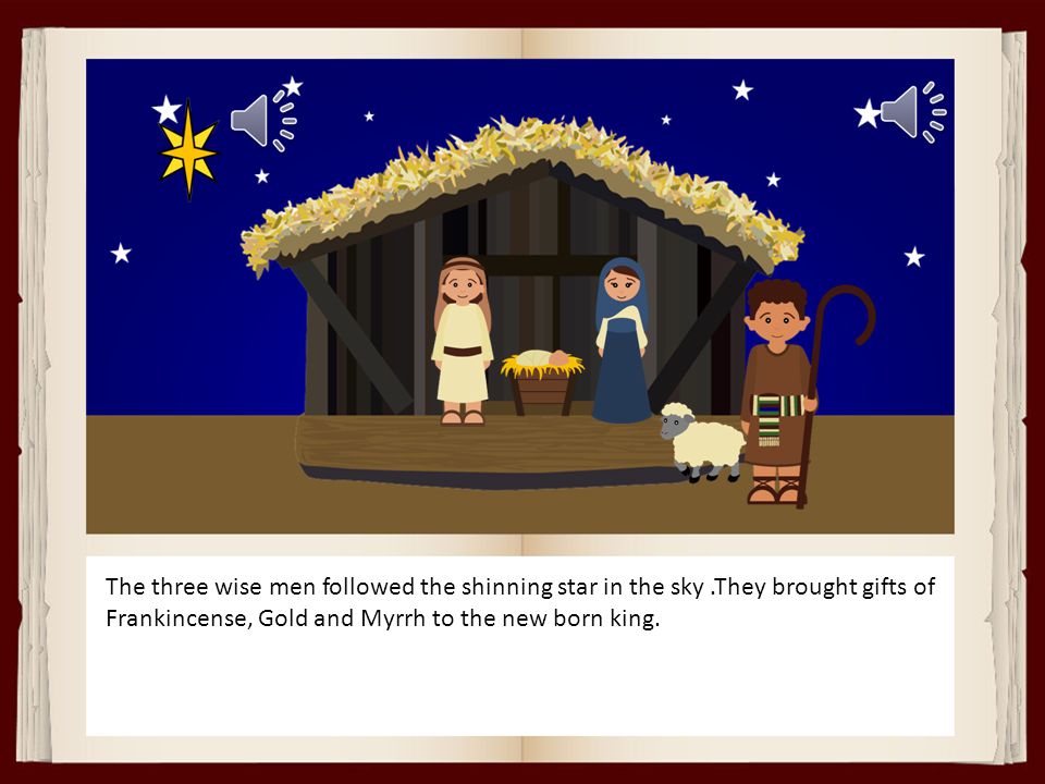 The Angel told the shepherd while he was counting his sheep, that baby Jesus had born in Bethlehem.
