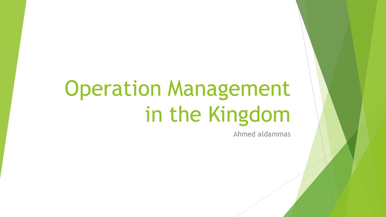 operation managerment operation managerment