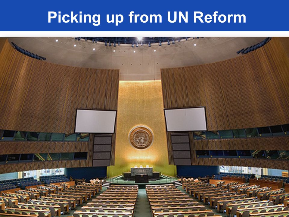 Picking up from UN Reform