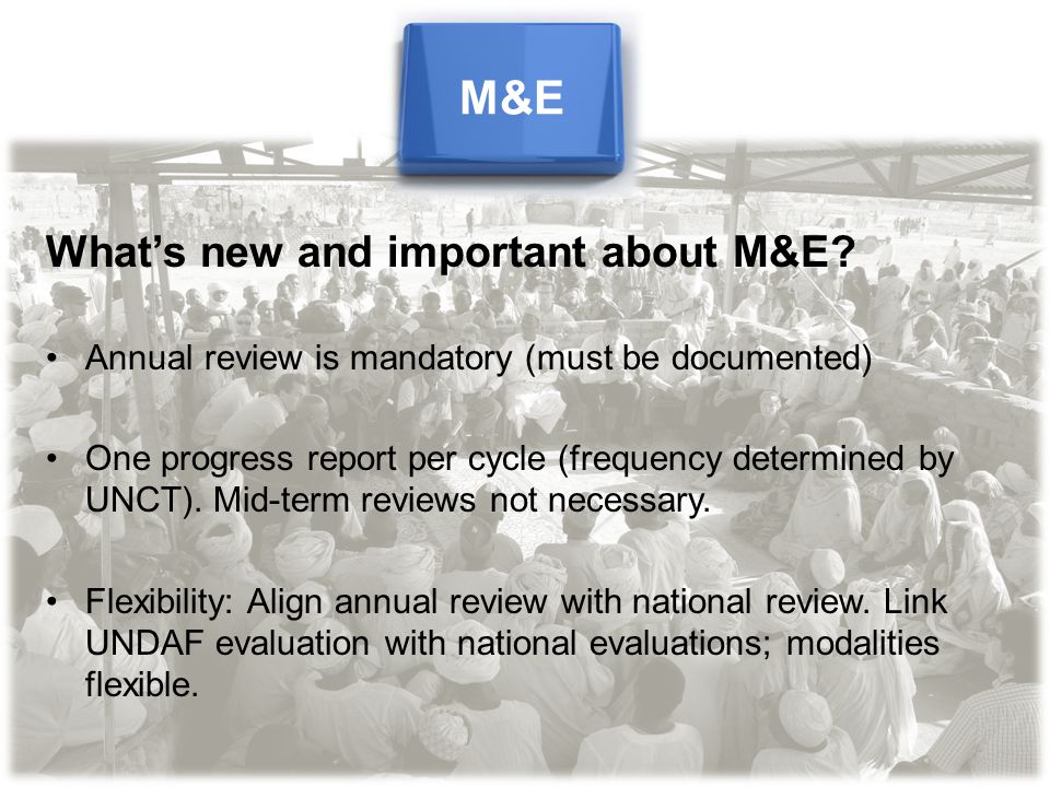 What’s new and important about M&E.