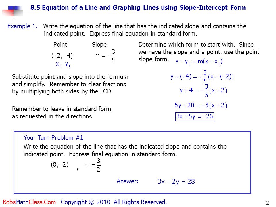 Graphing Linear Equations Using Slope And Intercepts Worksheet 1 Graphing Lines In Slope Intercept Form Worksheet Bhbr Info