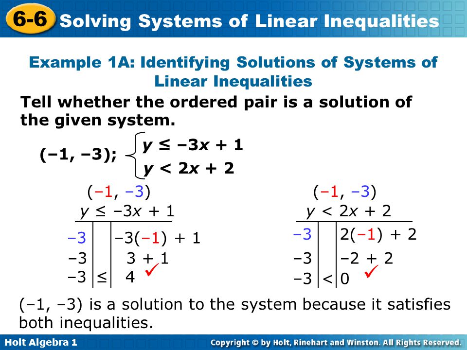 Solving Systems Of Linear Equations And Inequalities By Graphing Algebra Homework Helper Ininequalities And Graph The Solution Solving Systems Of Linear Equations