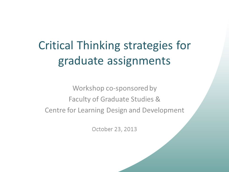 Center For Critical Thinking
