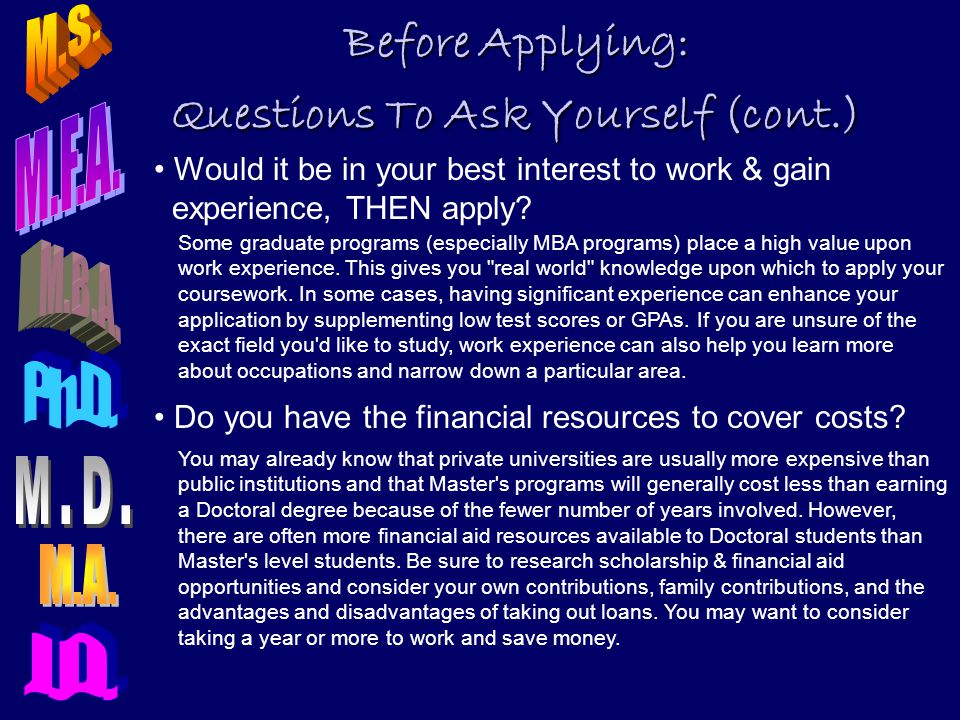 questions to ask on work experience