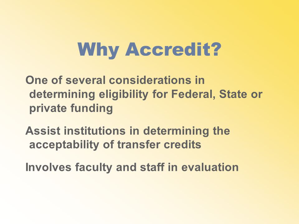 Why Accredit.
