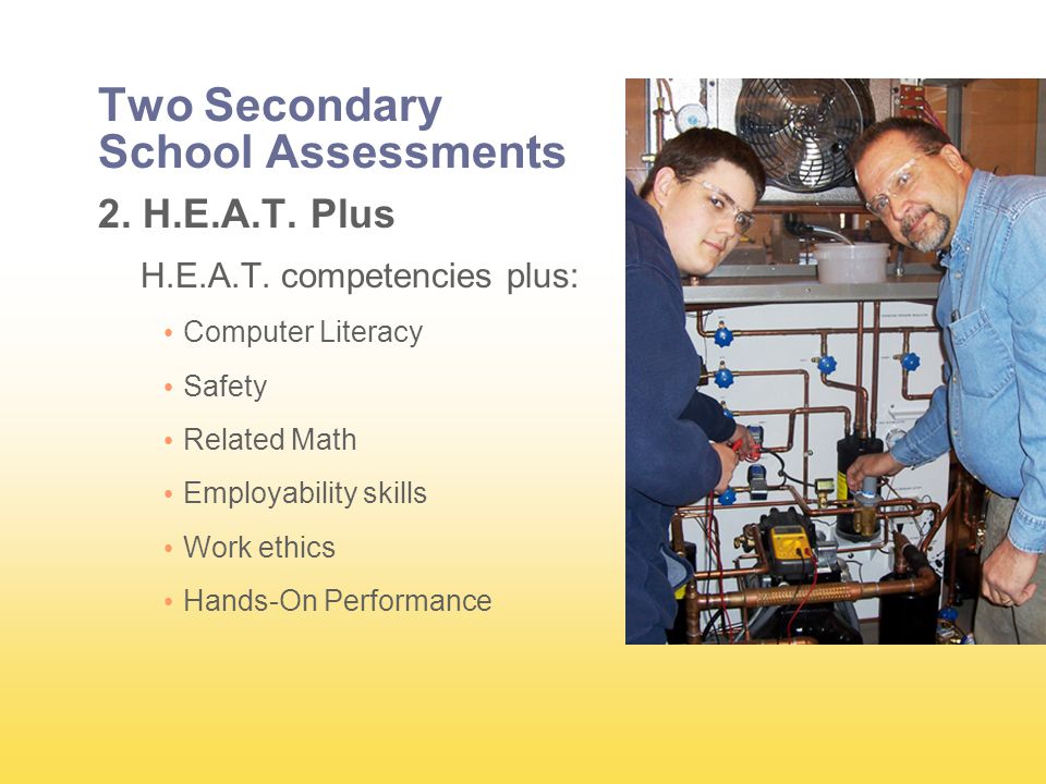 Two Secondary School Assessments 2. H.E.A.T. Plus H.E.A.T.