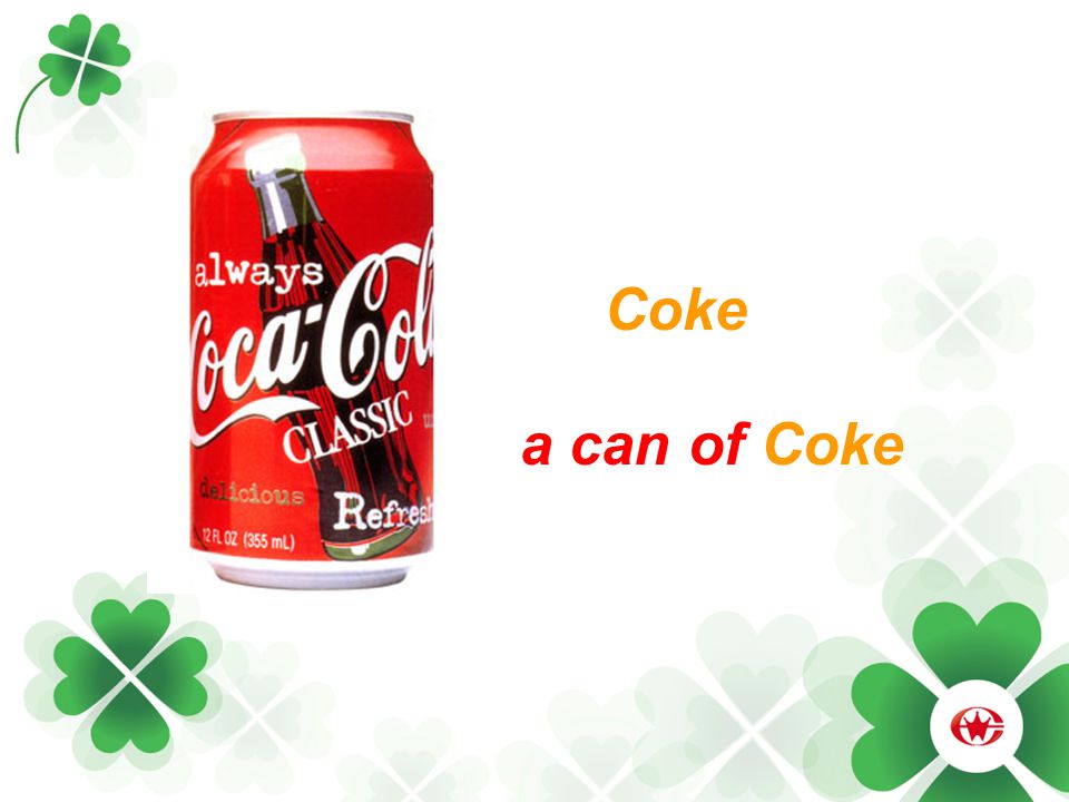 Coke a can of Coke