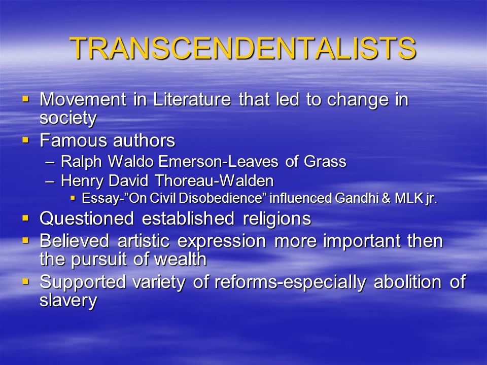 compare and contrast emerson and thoreau Compare and contrast emerson and thoreau - here thoreau rejected emerson's more transcendental rhapsodizing about perceiving nature as symbol of the human mind for a rigorous exploration of his natural world which was constantly--and productively-- frustrated in its search for personal and human meaning in an almost alien world of. compare and contrast emerson and thoreau Compare and contrast emerson and thoreau - here thoreau rejected emerson's more transcendental rhapsodizing about perceiving nature as symbol of the human mind for a rigorous exploration of his natural world which was constantly--and productively-- frustrated in its search for personal and human meaning in an almost alien world of.