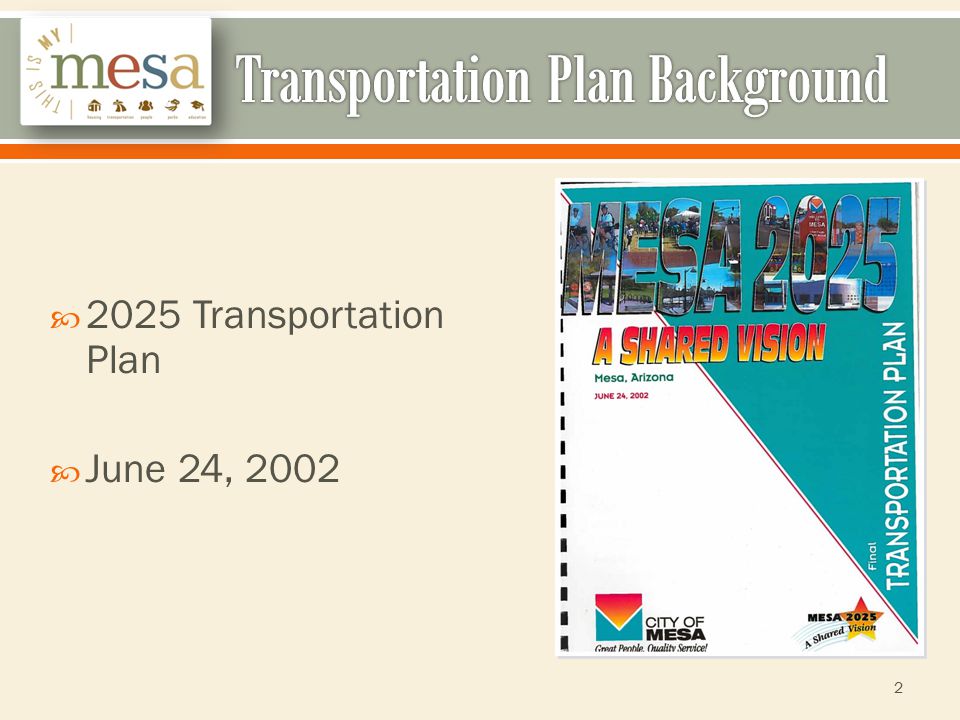  2025 Transportation Plan  June 24,