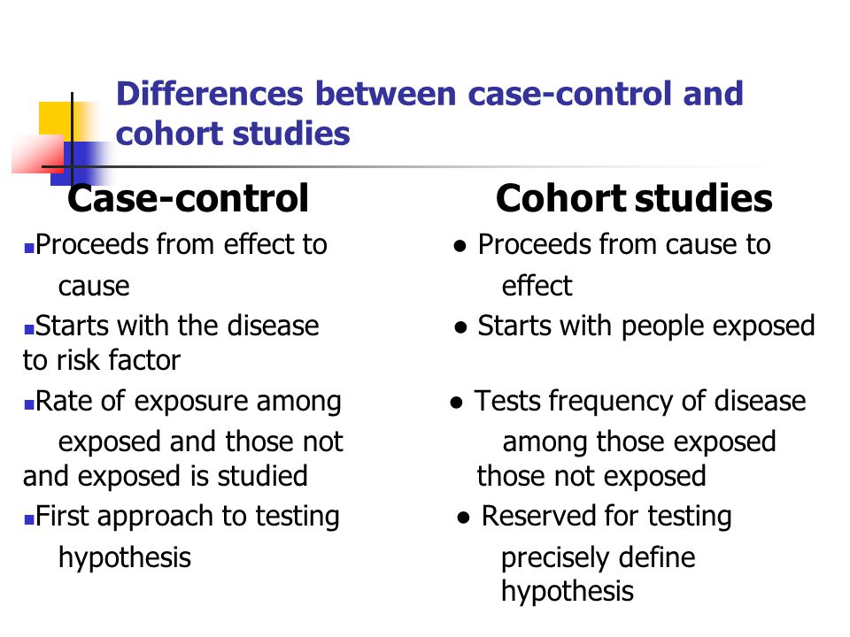 case control study case control study
