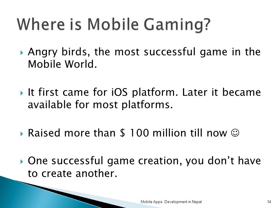  Angry birds, the most successful game in the Mobile World.