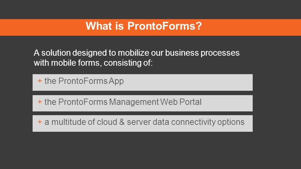 What is ProntoForms.