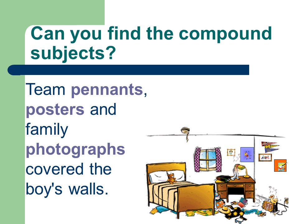 Can you find the compound subjects.