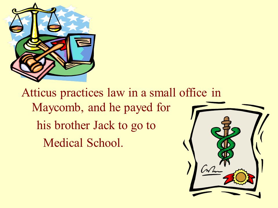 Once Atticus gets his law degree, he moves to Maycomb, Alabama (about 20 miles east of Finch’s Landing).