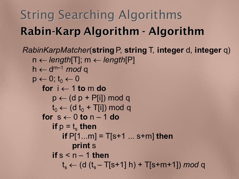 two of the strings,theinterplayof problem description given two strings p and t over the same