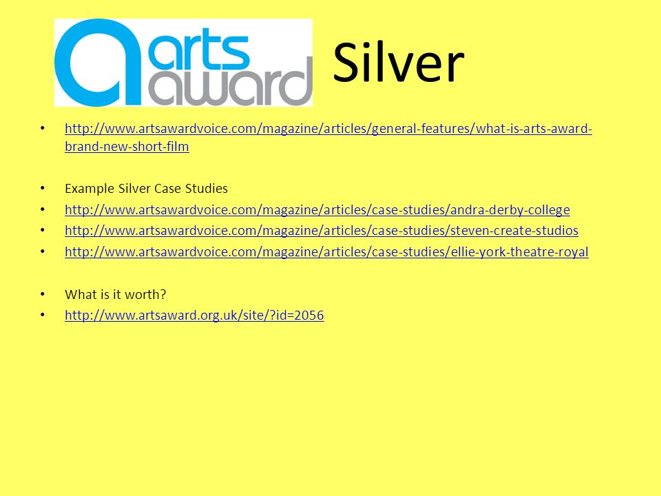 Silver   brand-new-short-film   brand-new-short-film Example Silver Case Studies What is it worth.