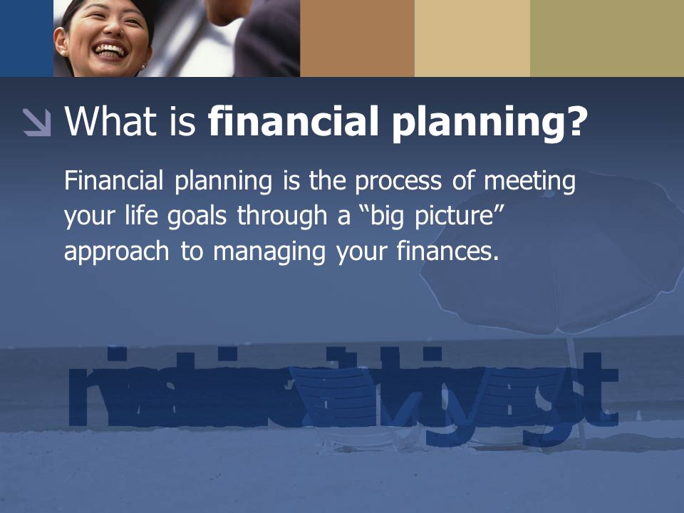 What is financial planning.