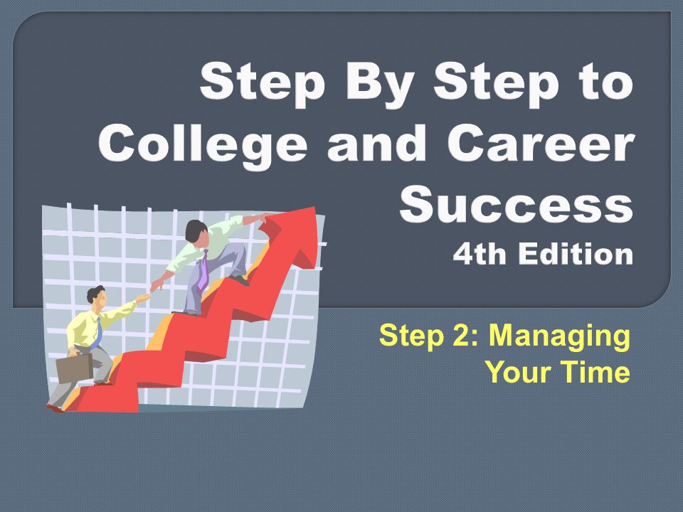 Step 2: Managing Your Time