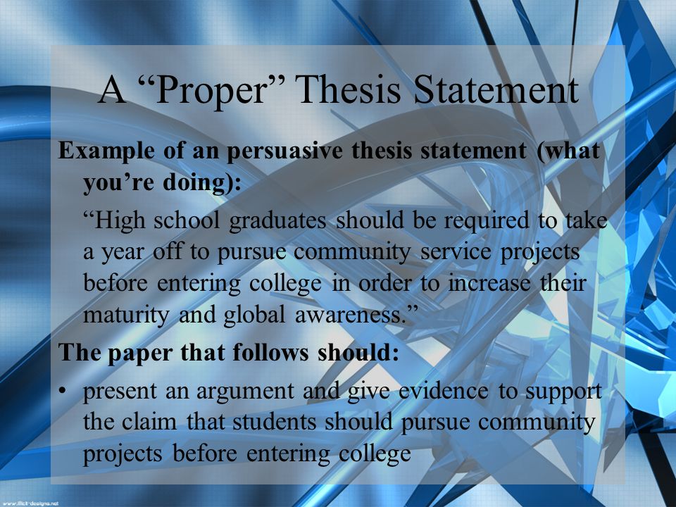 proper thesis statements proper thesis statements