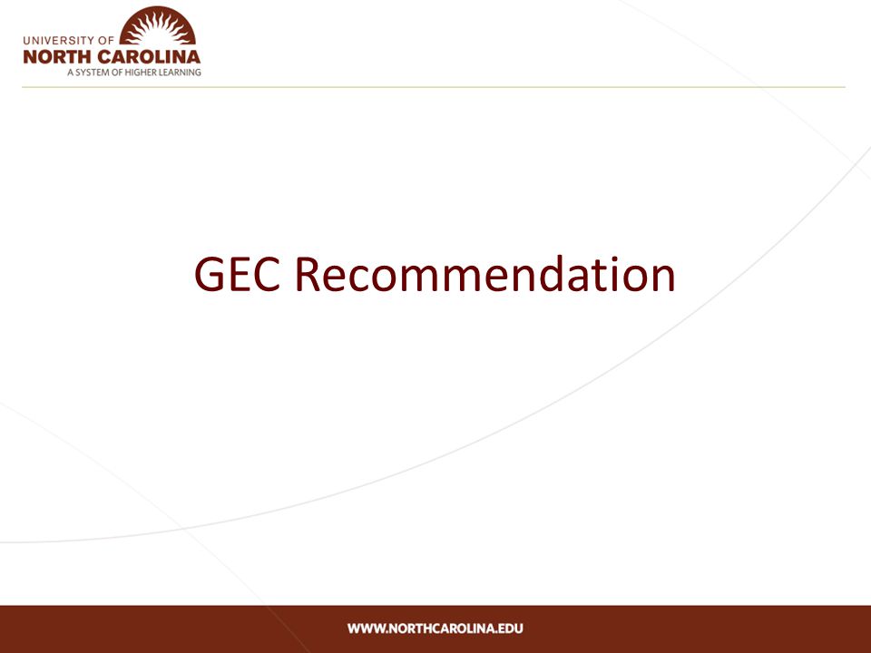 GEC Recommendation