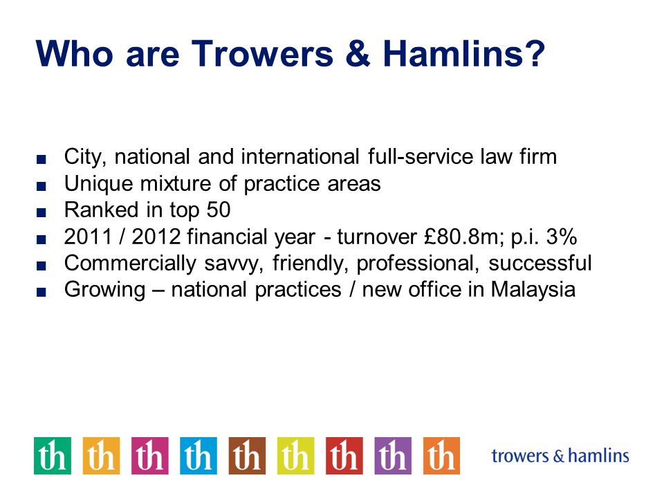Who are Trowers & Hamlins.