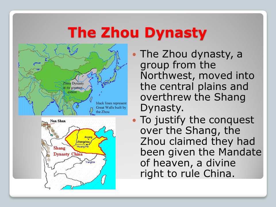 Three Chinese Philosophies The Zhou dynasty lasted from 1045 B.C.E to 256 B.C.E.