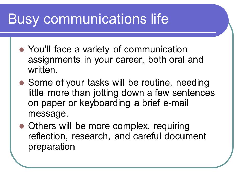 Interpersonal Communication Assignments