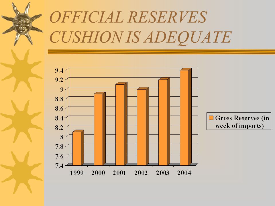 OFFICIAL RESERVES CUSHION IS ADEQUATE