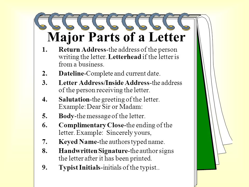 Presentation Letter