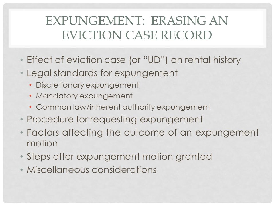 How long does an eviction stay on your rental history?
