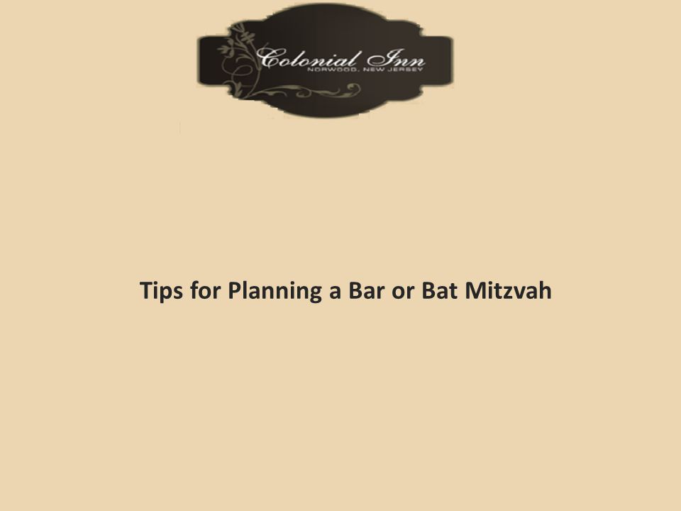 Tips for Planning a Bar or Bat Mitzvah