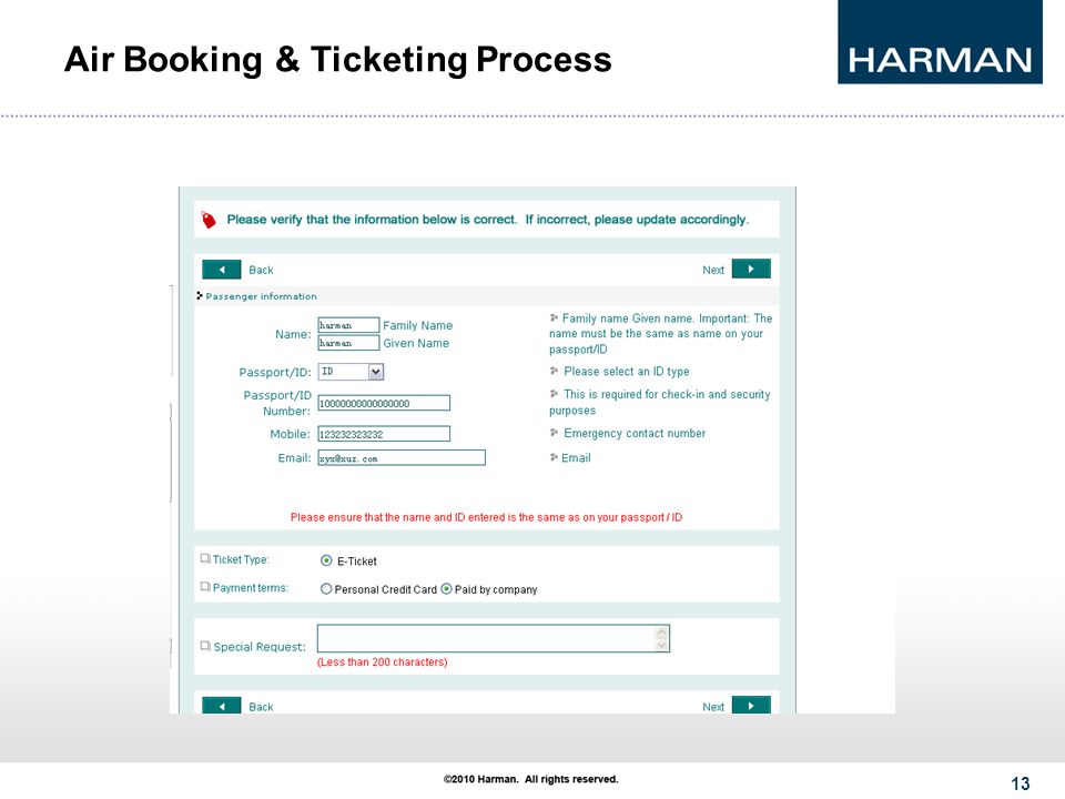 13 Air Booking & Ticketing Process