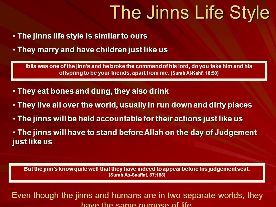 Image result for JINN: “And We have guarded it (the heavens) from every accursed devil, except one who is able to snatch a hearing and he is pursued by a brightly burning flame.” (Quran 15:17-18)