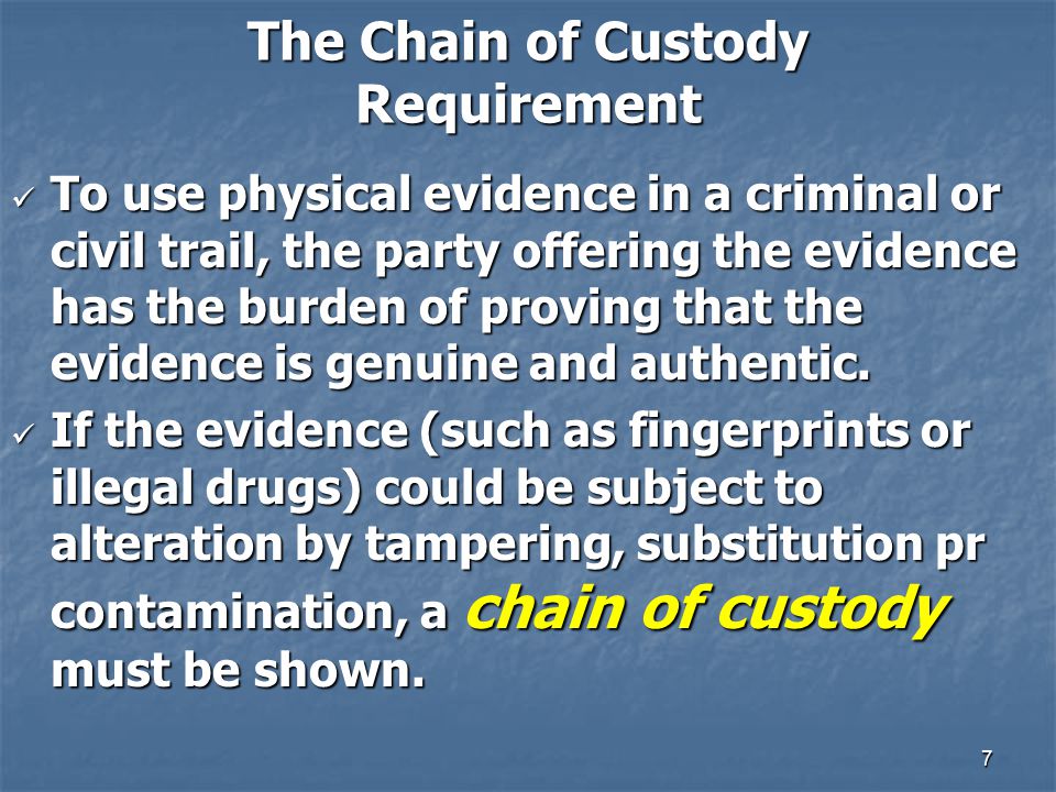 crime scene chain of custody crime scene chain of custody