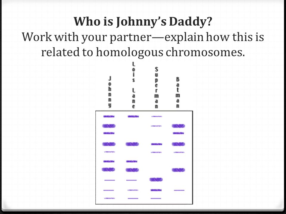 Who is Johnny’s Daddy.