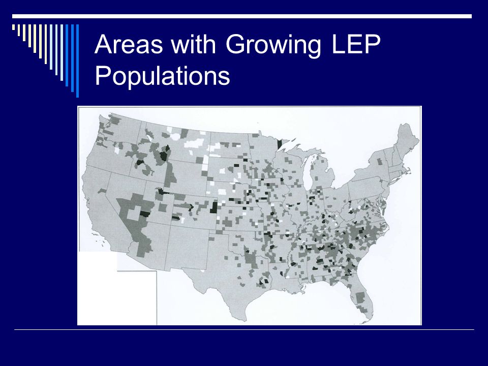 Areas with Growing LEP Populations
