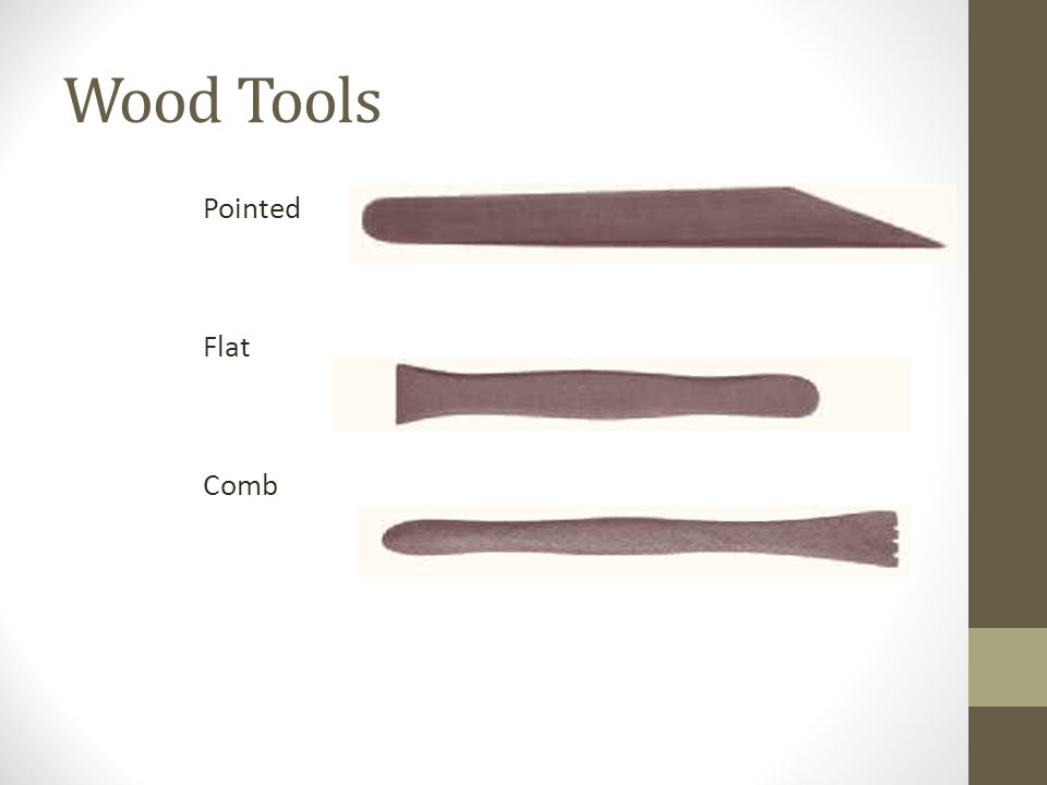 Wood Tools Pointed Flat Comb