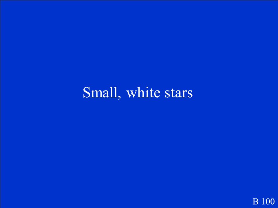 Small, white stars shine in the sky. Name the complete subject B 100
