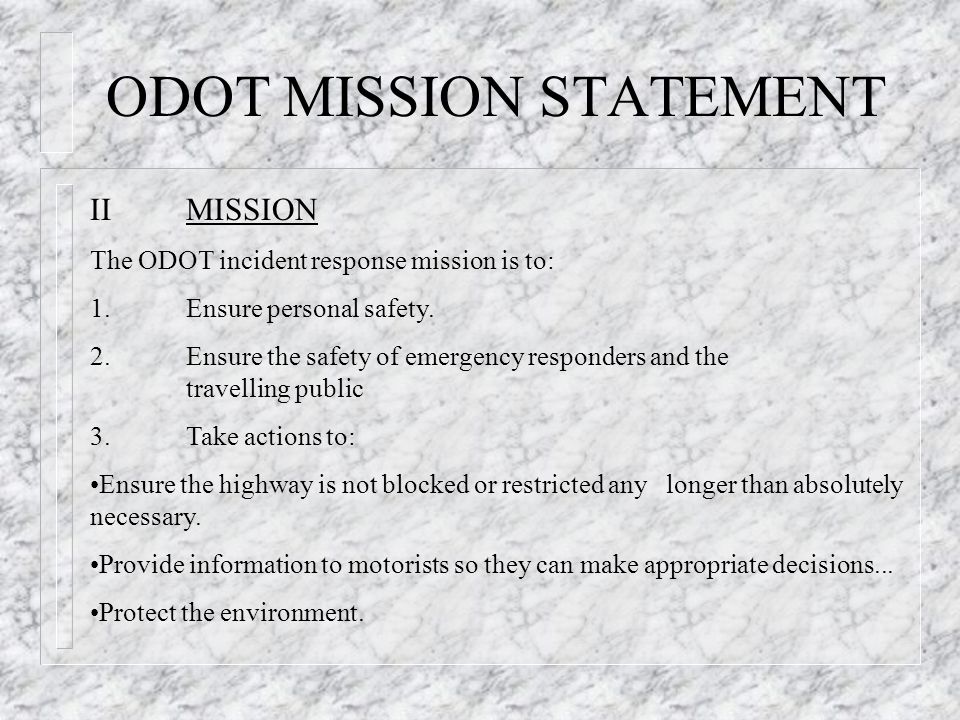 odot incident report