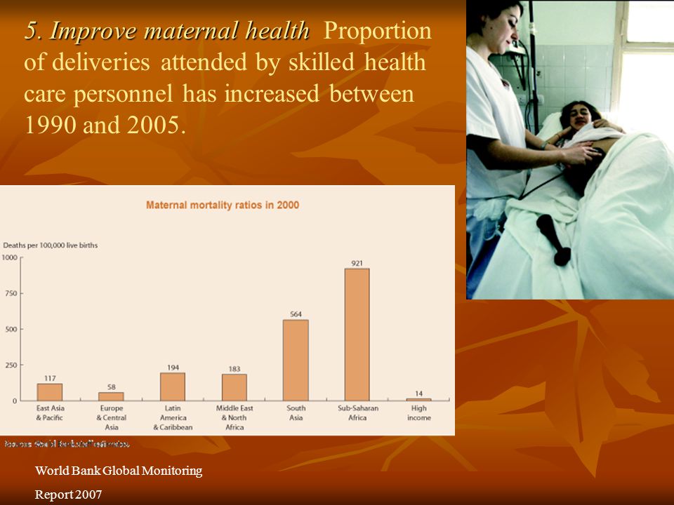 5. Improve maternal health 5.