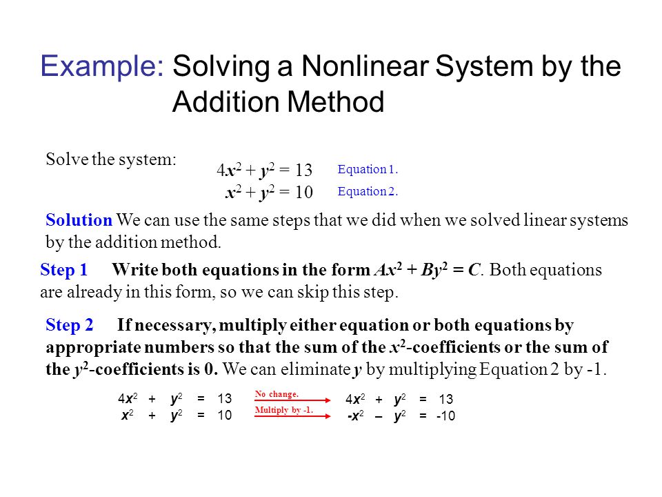 System Of Nonlinear Equations Calculator Jennarocca Nonlinear Systems Of Equations Solver Talkchannels